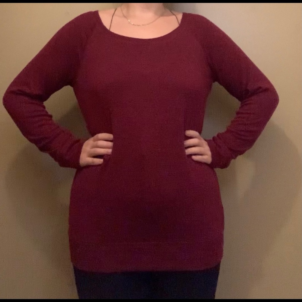 Maurices Maroon Long sleeve shirt